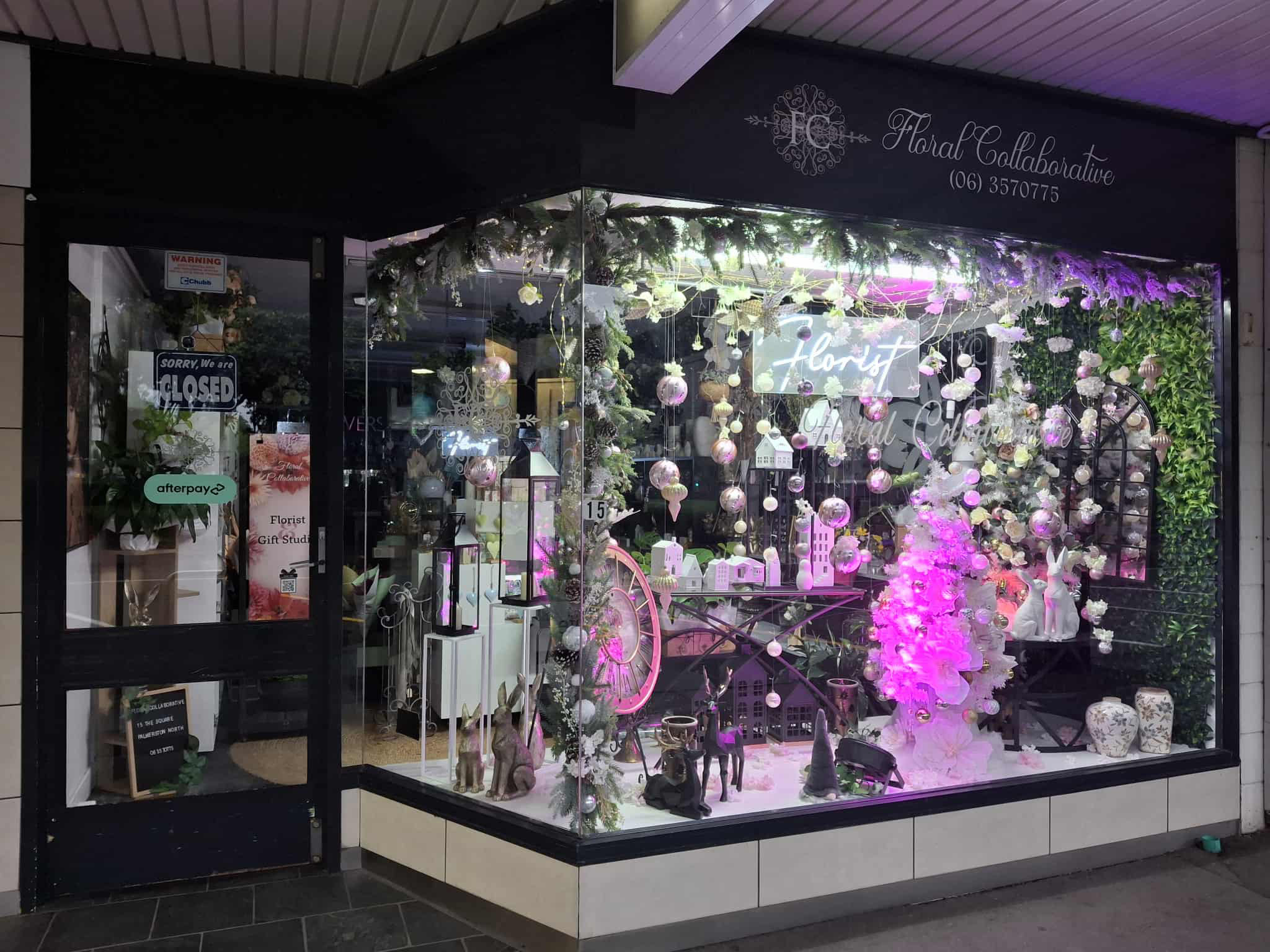 Window Display Decorated for the Christmas Lights Spectacular